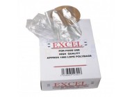 35 Mu Excel Clear Natural Food Grade LDPE Bags in Printed Carton Dispensers